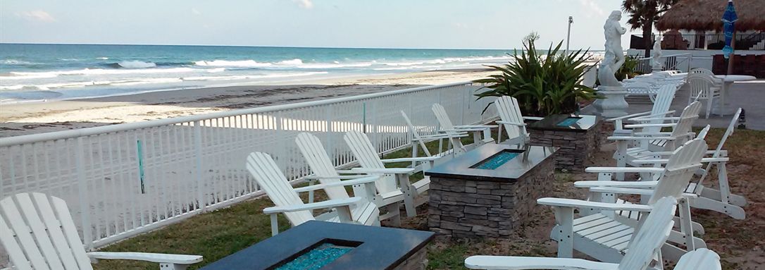 Fire Pits at Emerald Shores Hotel in Daytona Beach