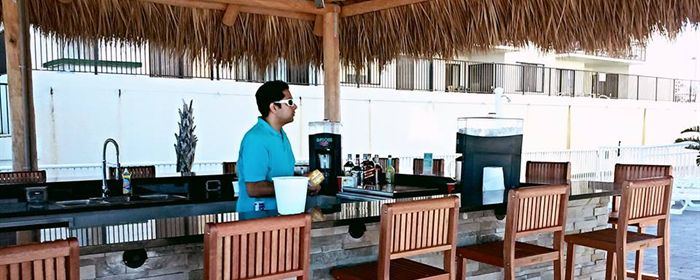 The Tiki Bar at our Daytona Shores hotel