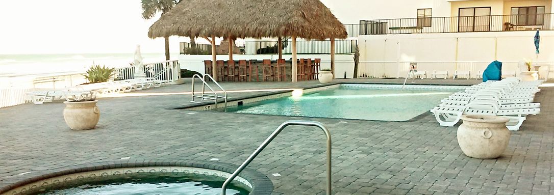 Go for a swim in our pool overlooking Daytona Beach